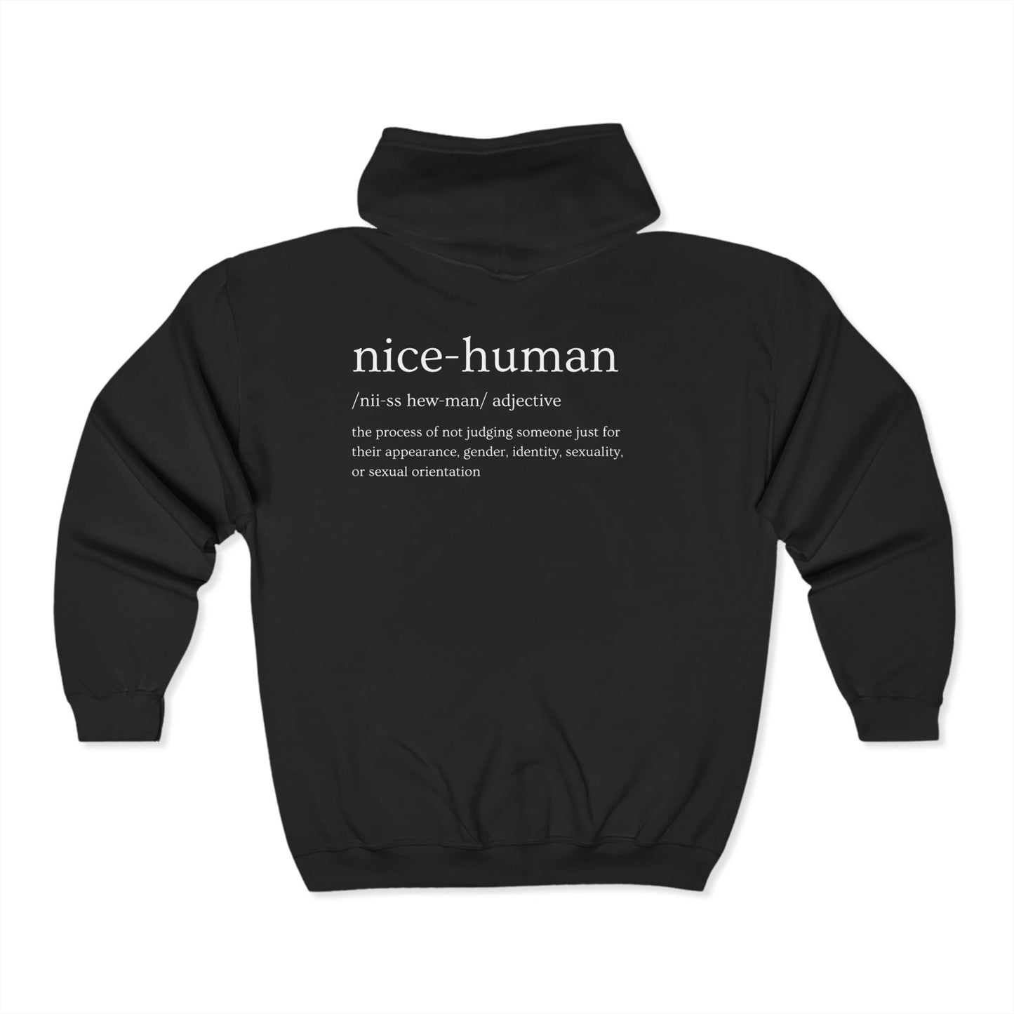 Nice Human Zip Sweatshirt