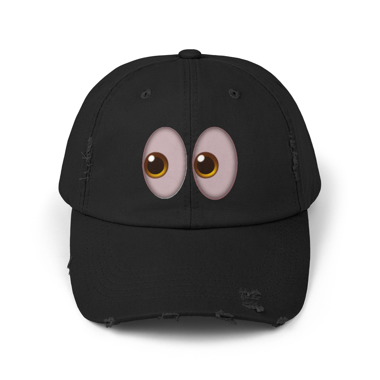 Stoned Eyes Torn Hat