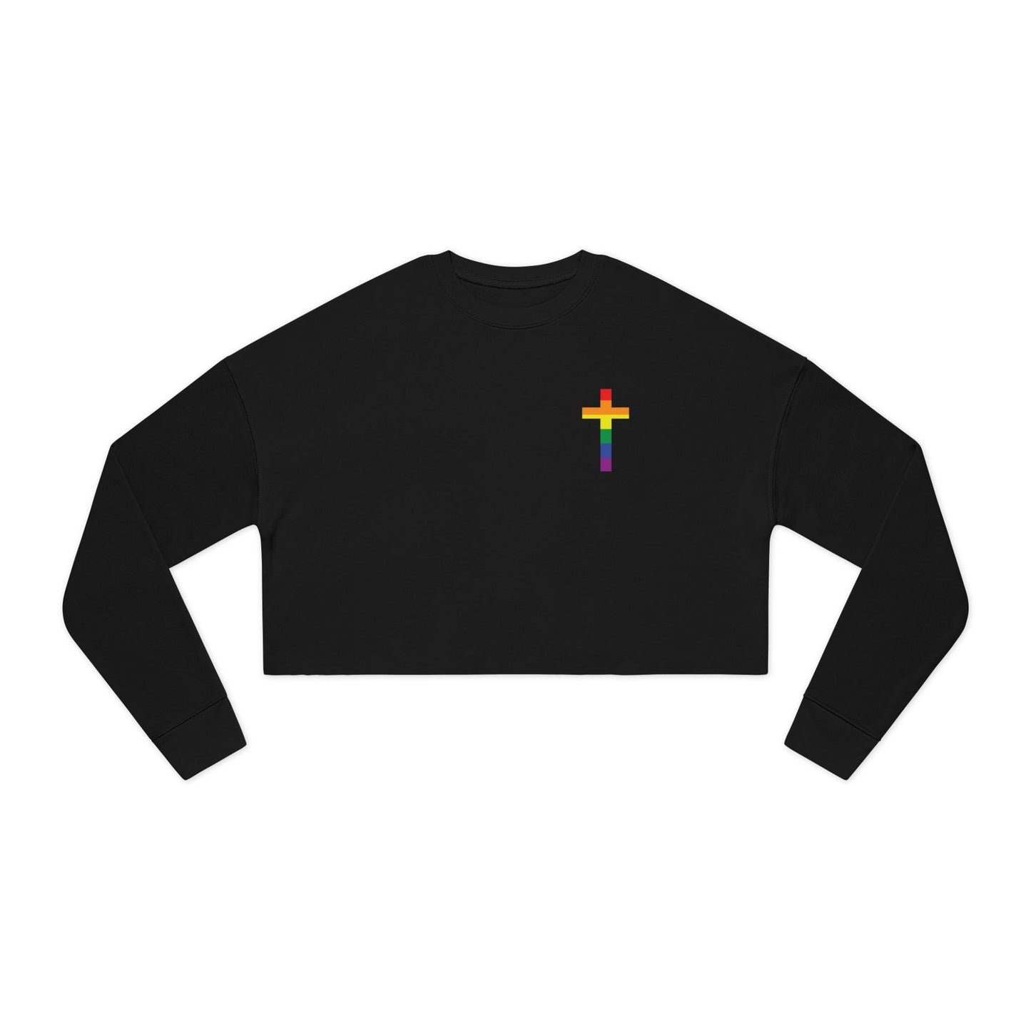 "Jesus Loves All Of Us" Crop Hoodie