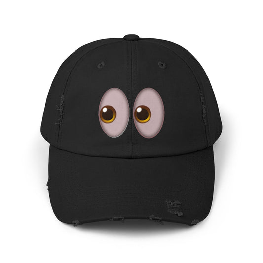 Stoned Eyes Torn Hat
